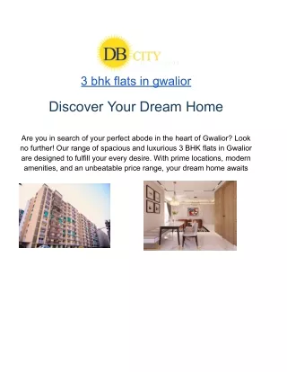 3 bhk flats in gwalior