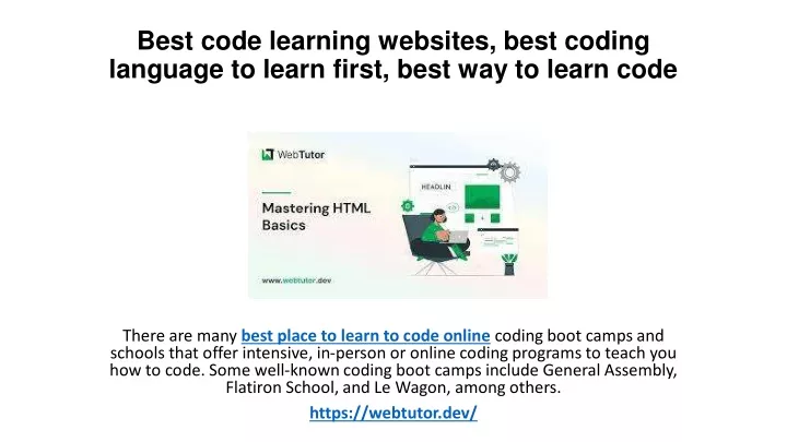 best code learning websites best coding language