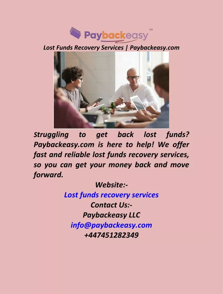 lost funds recovery services paybackeasy com