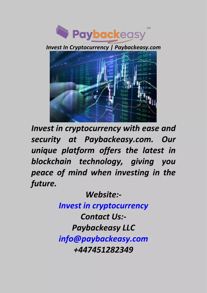 invest in cryptocurrency paybackeasy com