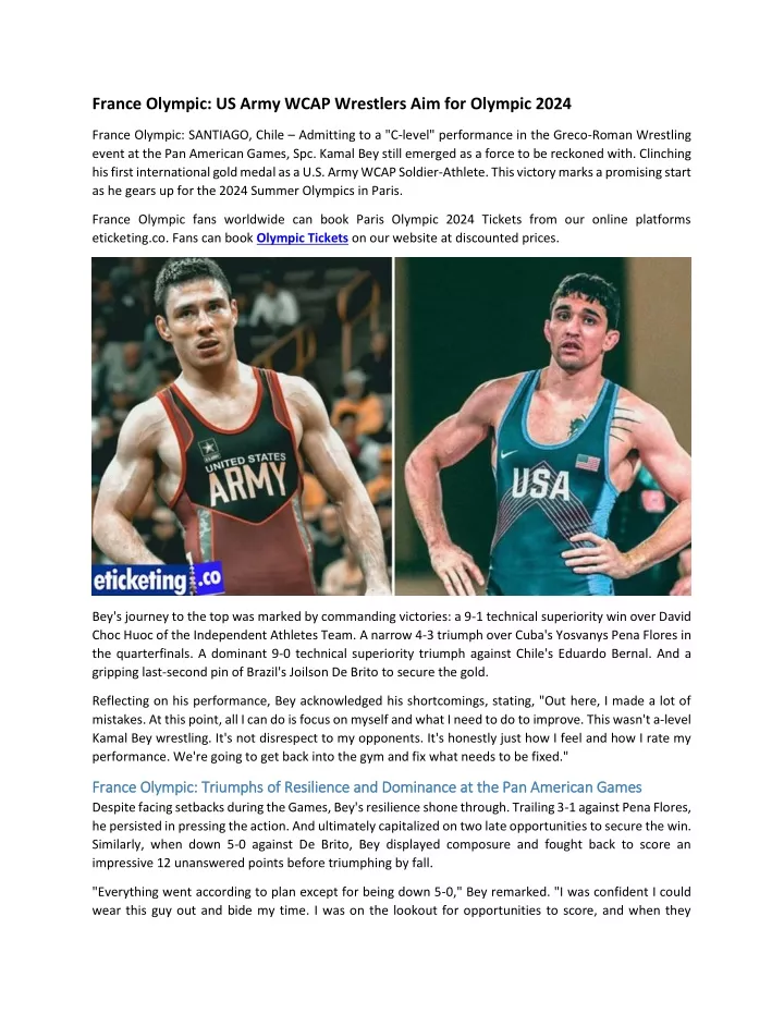 france olympic us army wcap wrestlers