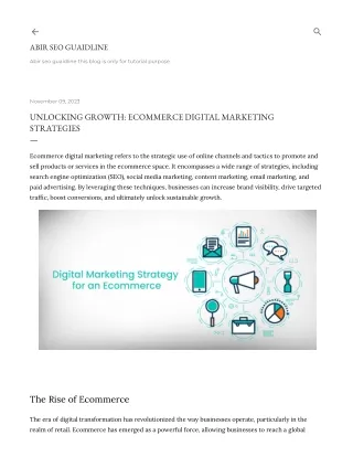 Unlocking Growth_ Ecommerce Digital Marketing Strategies
