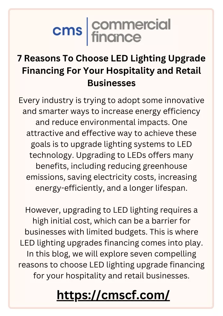 7 reasons to choose led lighting upgrade
