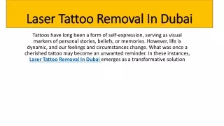 Laser Tattoo Removal