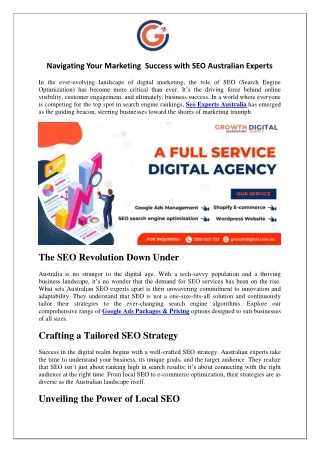 navigating your marketing success with