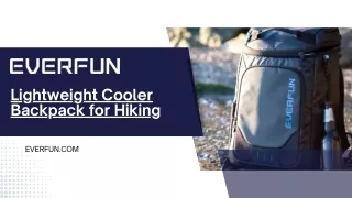 Stay Cool on the Trail with EVERFUN Lightweight Cooler Backpack for Hiking!