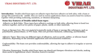 Double Sided Foam Tape Manufacturers in India.