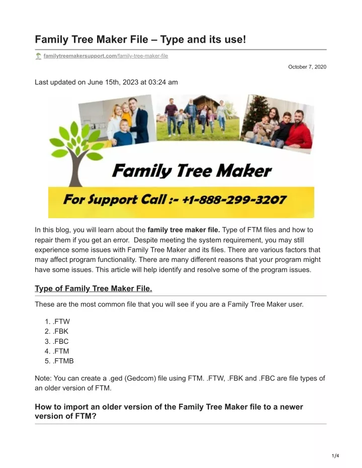 family tree maker file type and its use