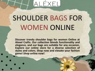 Shoulder Bags For Women Online