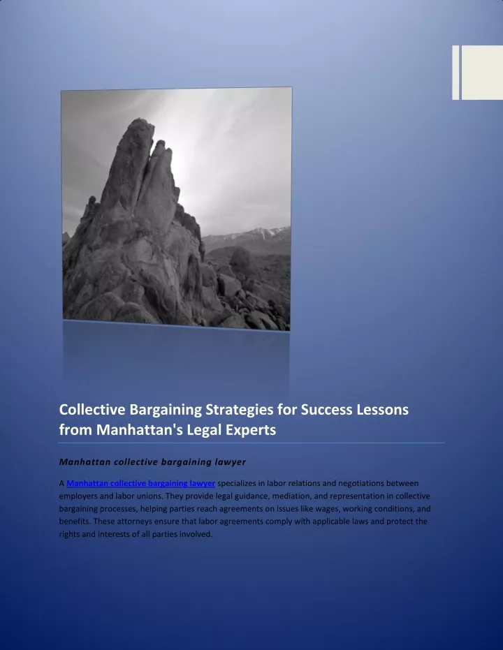collective bargaining strategies for success