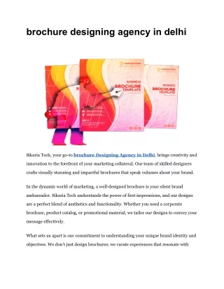 brochure designing agency in delhi