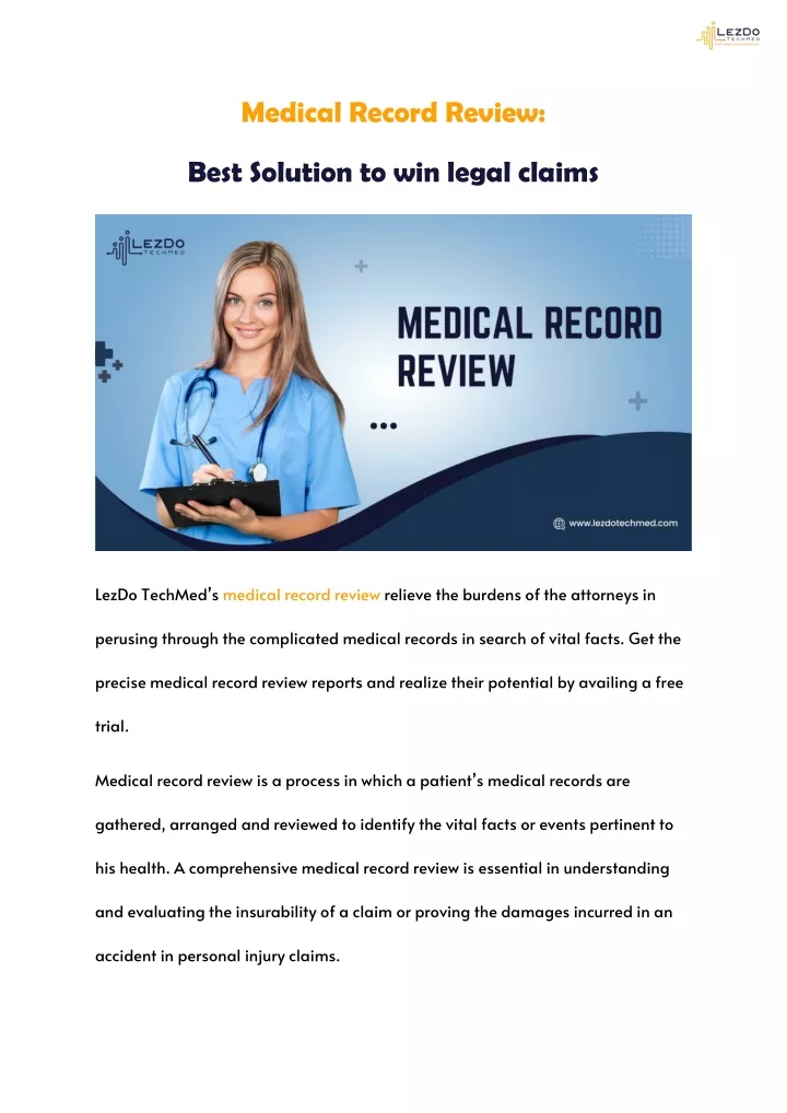 ppt-medical-record-review-best-solution-to-win-legal-claims