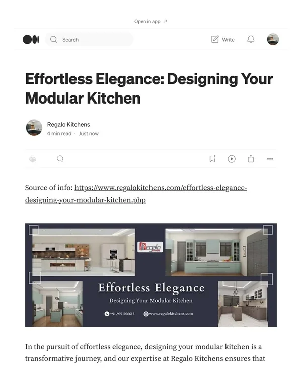Effortless Elegance: Designing Your Modular Kitchen