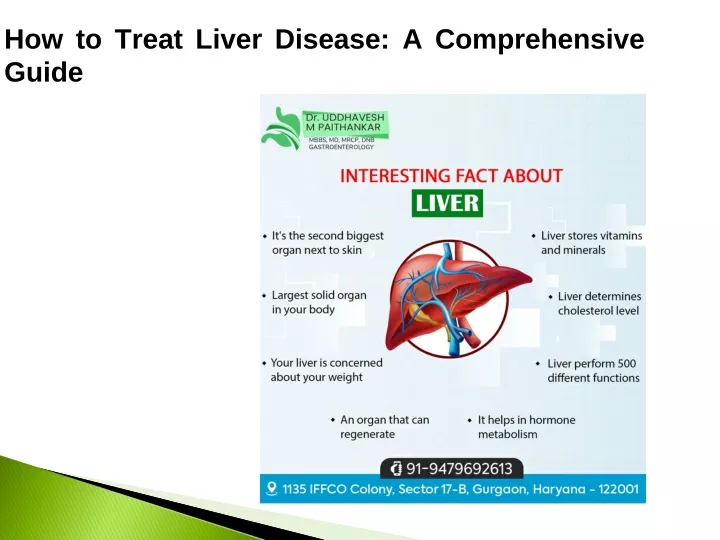 how to treat liver disease a comprehensive guide