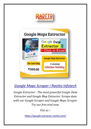 Google Maps Scraper I Raotto Infotech