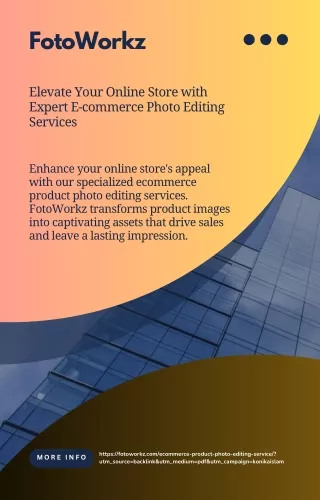 Elevate Your Online Store with Expert E-commerce Photo Editing Services