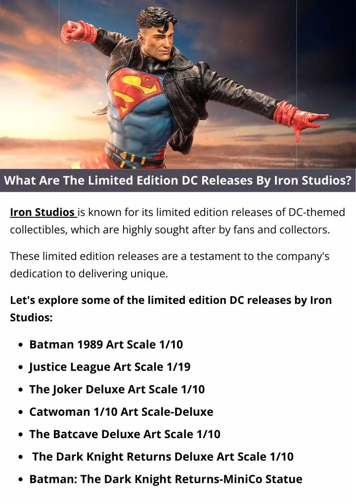 what are the limited edition dc releases by iron