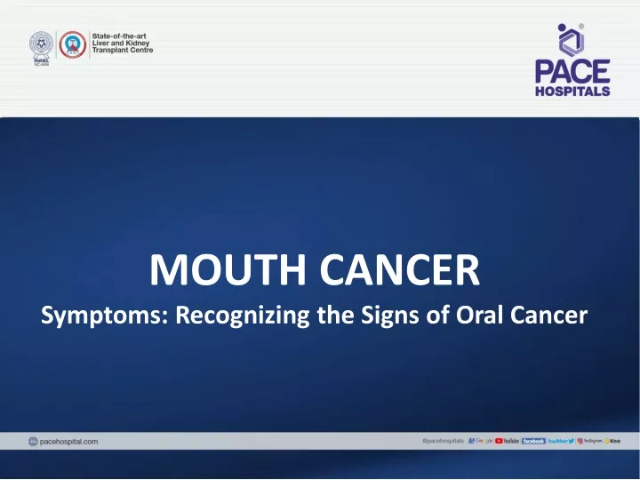 mouth cancer symptoms recognizing the signs of oral cancer