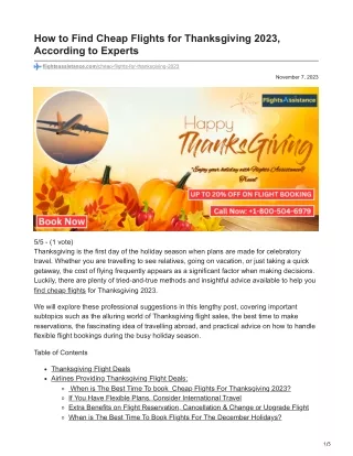 how to find cheap flights for thanksgiving 2023