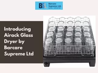 Introducing Airack Glass Dryer by Barcare Supreme Ltd
