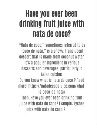 Exploring: What Is Coco De Nata ?
