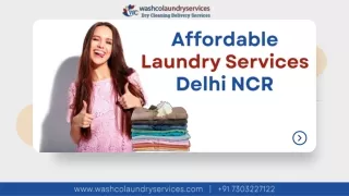 Affordable Laundry Services Delhi NCR