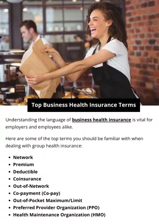 Top Business Health Insurance Terms