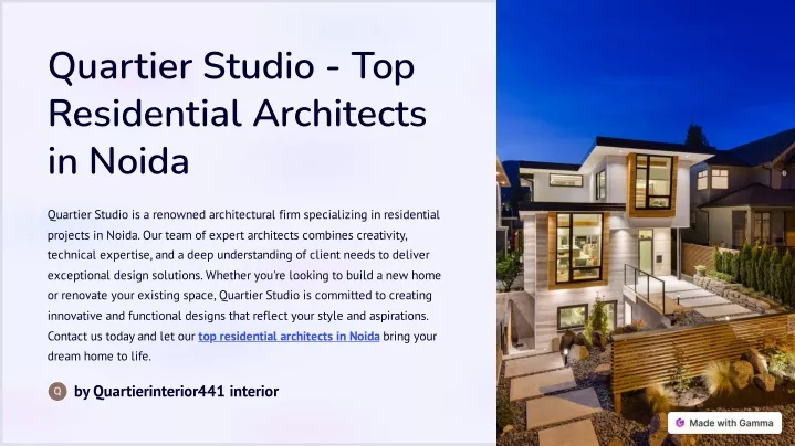 quartier studio top residential architects