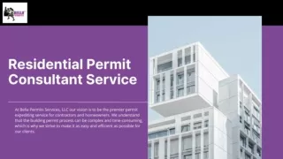 Residential Permit Consultant Service