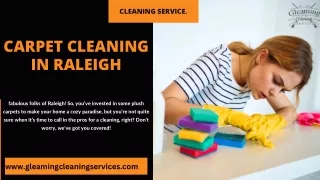 carpet cleaning in Raleigh