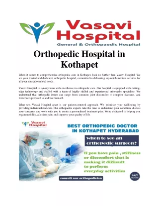 Orthopedic Hospital in Kothapet(1)