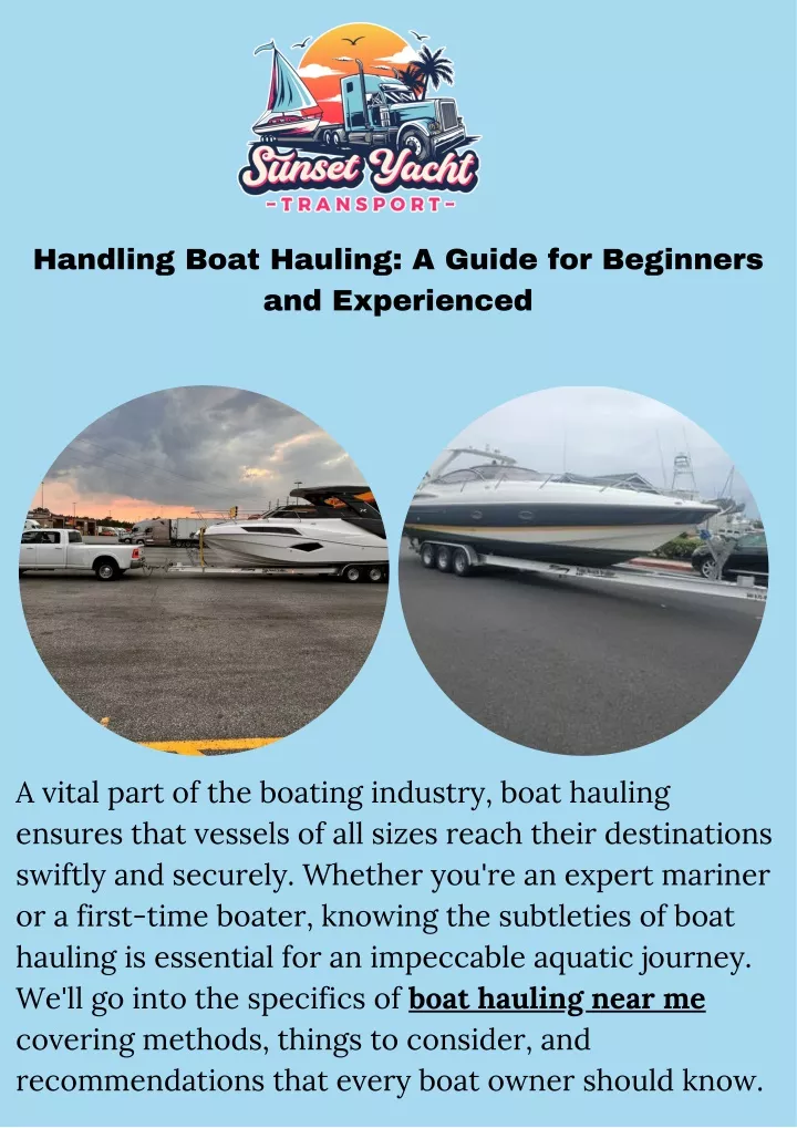 handling boat hauling a guide for beginners