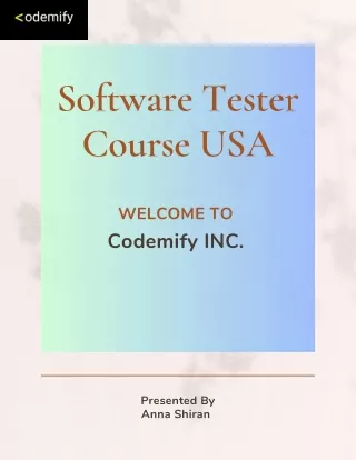 Unlocking the Potential of Software Testing A Deep Dive into the Software Tester Course in the USA