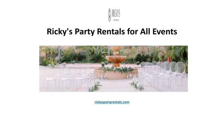 ricky s party rentals for all events