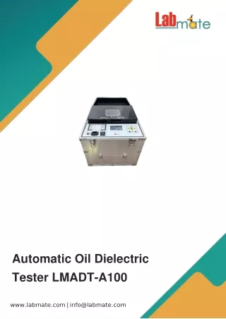 Automatic-Oil-Dielectric-Tester