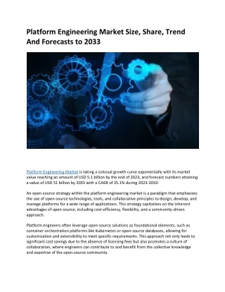 platform engineering market size share trend