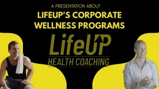 LifeUP's Corporate Wellness Programs