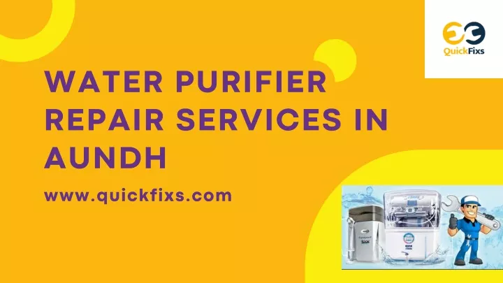 water purifier repair services in aundh