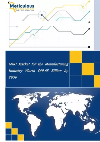 MRO Market for the Manufacturing Industry Worth $49.65 Billion by 2030