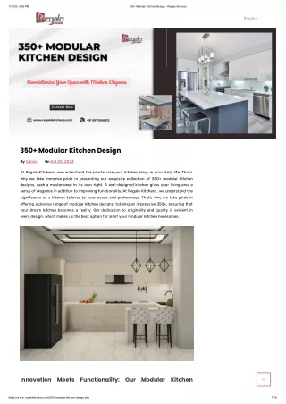 350  Modular Kitchen Design