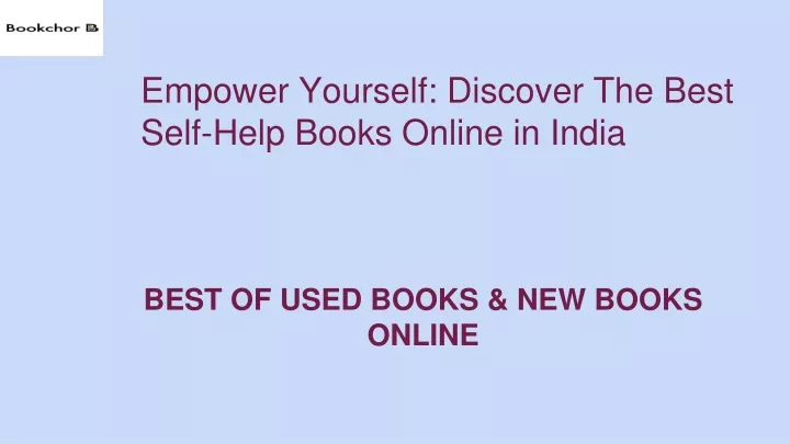 empower yourself discover the best self help books online in india
