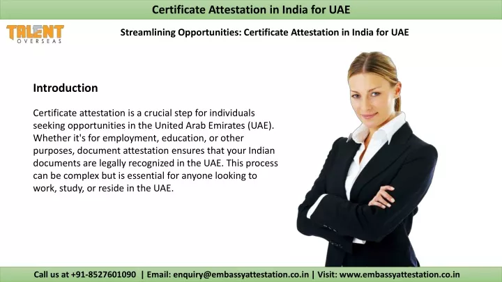 certificate attestation in india for uae