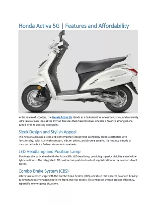 Honda Activa 5G