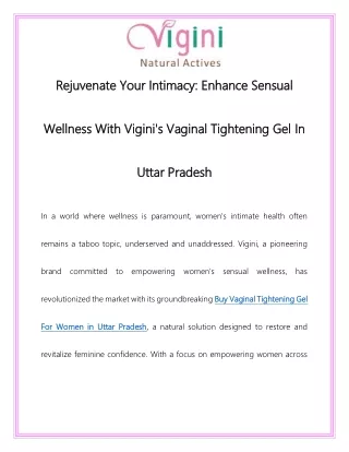 Buy Vaginal Tightening Gel  For Women in Uttar Pradesh  Call-8130095129
