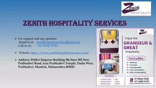 Affordable Hospitality Service in Mumbai | Zenith Hospitality services