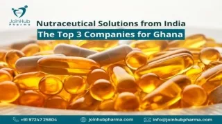 Nutraceutical Solutions from India The Top 3 Companies for Ghana