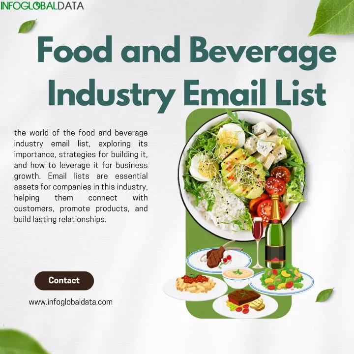 food and beverage industry email list