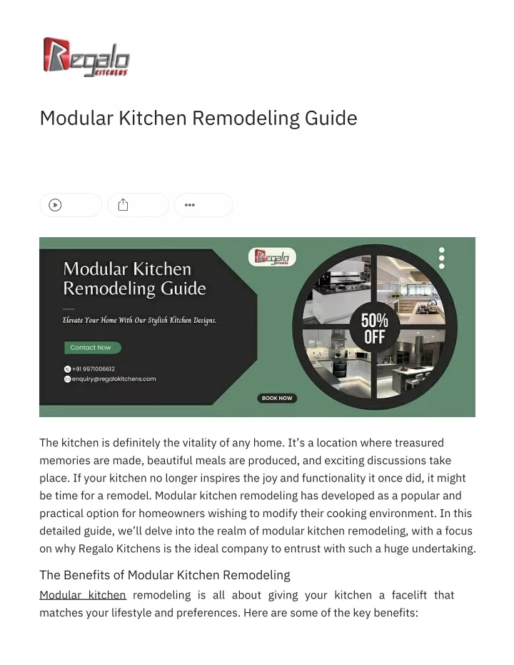 modular kitchen remodeling guide