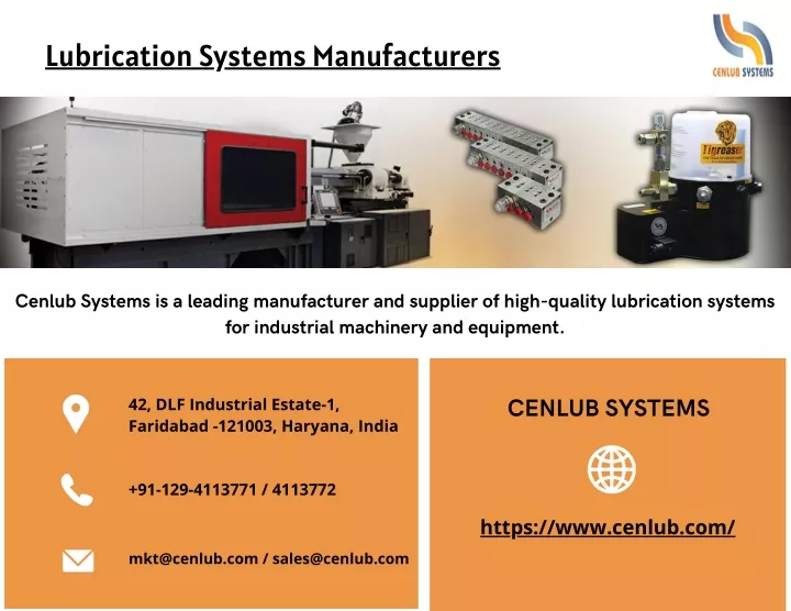 lubrication systems manufacturers