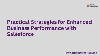 Practical Strategies for Enhanced Business Performance with Salesforce